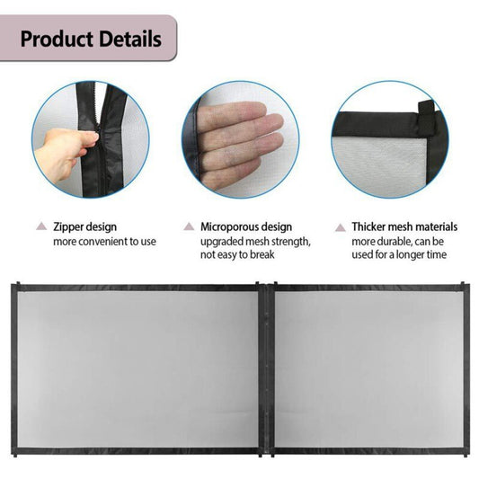 Pet Dog Fence Gate Safe Guard Safety Enclosure Dog Fences Dog Gate The Ingenious Mesh Magic Pet Gate Pet supplies